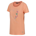 Papaya Punch - Side - Regatta Womens-Ladies Filandra VII Butterflies T-Shirt