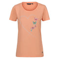 Papaya Punch - Front - Regatta Womens-Ladies Filandra VII Butterflies T-Shirt