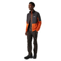 Burnt Copper-Black - Close up - Regatta Mens Highton IV Full Zip Fleece Jacket