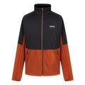 Burnt Copper-Black - Front - Regatta Mens Highton IV Full Zip Fleece Jacket