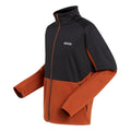 Burnt Copper-Black - Side - Regatta Mens Highton IV Full Zip Fleece Jacket