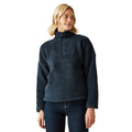 Navy - Side - Regatta Womens-Ladies Zeeke Fluffy Fleece
