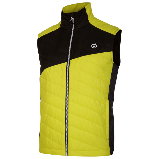 Neon Spring-Black - Side - Dare 2B Mens Touring Quilted Lightweight Gilet