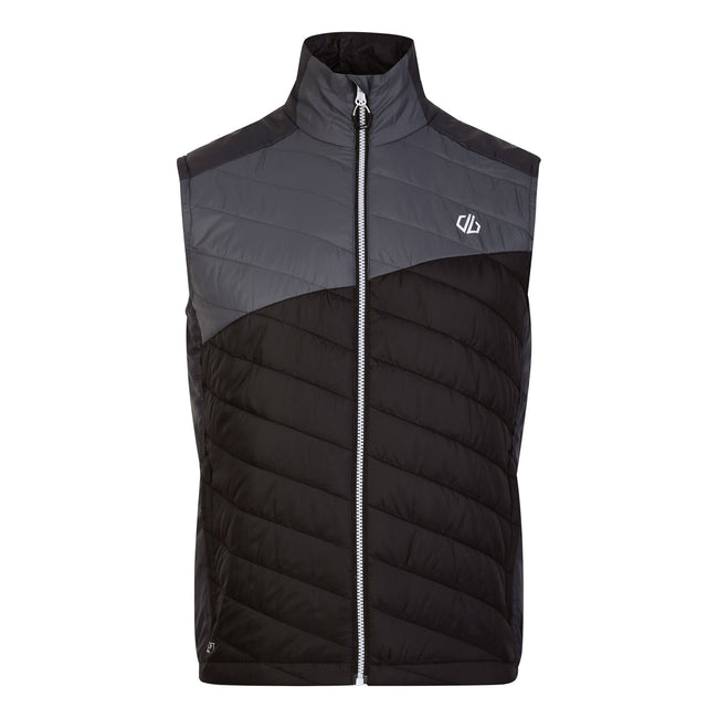 Ebony-Black - Front - Dare 2B Mens Touring Quilted Lightweight Gilet