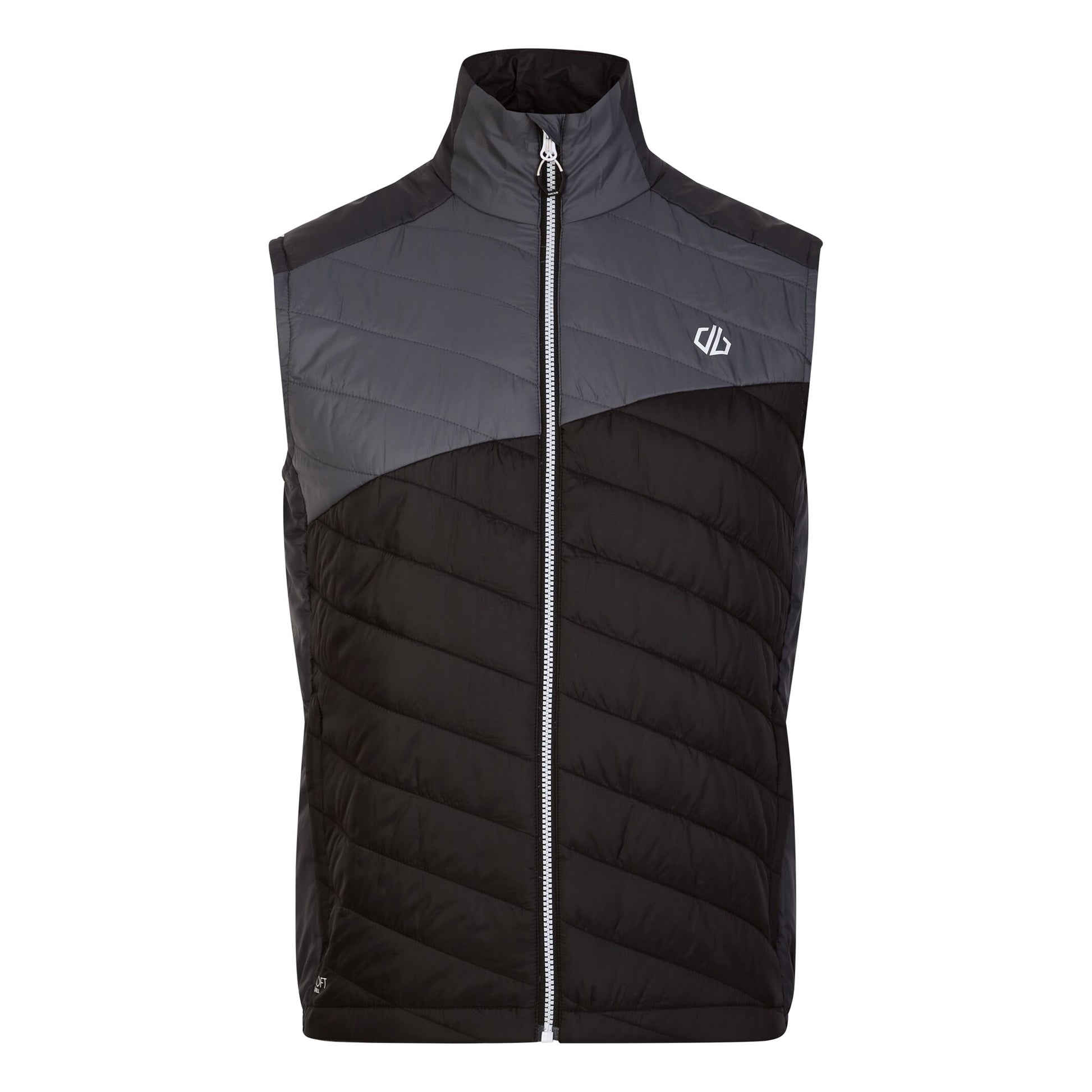 Ebony-Black - Front - Dare 2B Mens Touring Quilted Lightweight Gilet