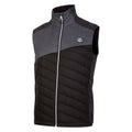 Ebony-Black - Side - Dare 2B Mens Touring Quilted Lightweight Gilet
