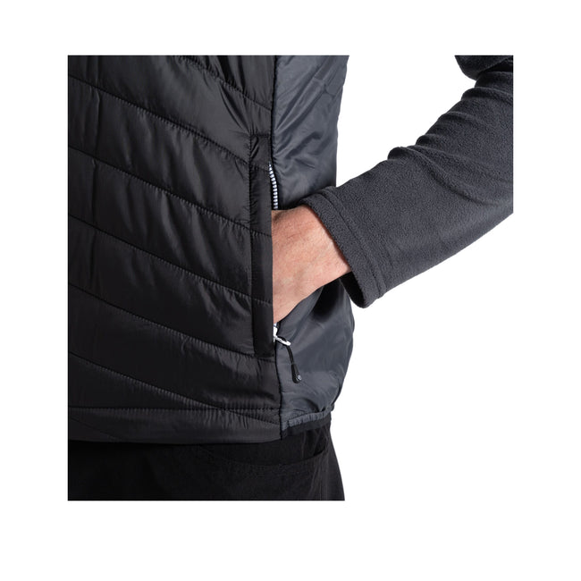 Ebony-Black - Lifestyle - Dare 2B Mens Touring Quilted Lightweight Gilet