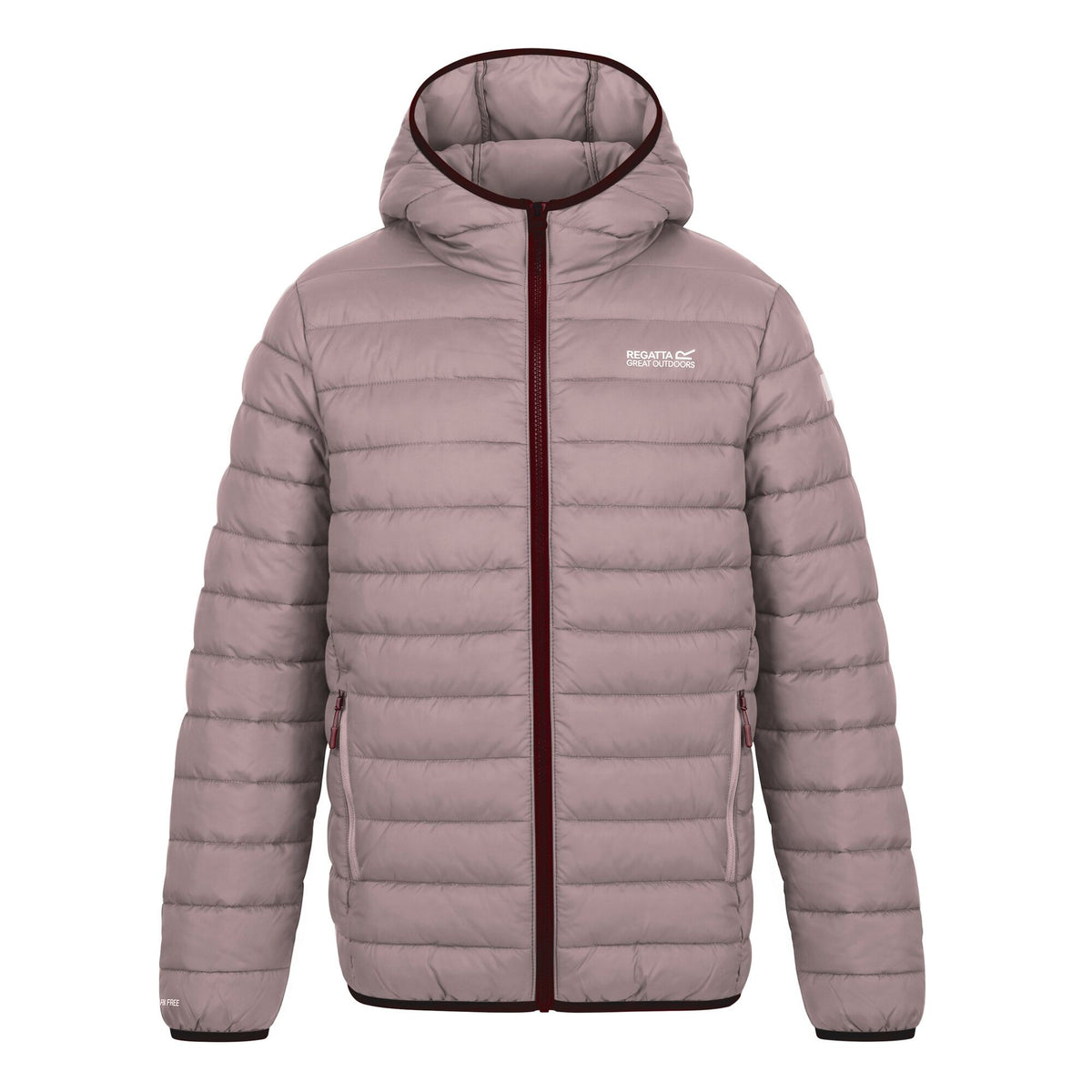 Powder Lilac - Front - Regatta Childrens-Kids Marizion Hooded Padded Jacket
