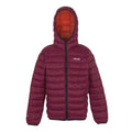 Tangerine Tango-Dark Pimento - Front - Regatta Childrens-Kids Marizion Hooded Padded Jacket