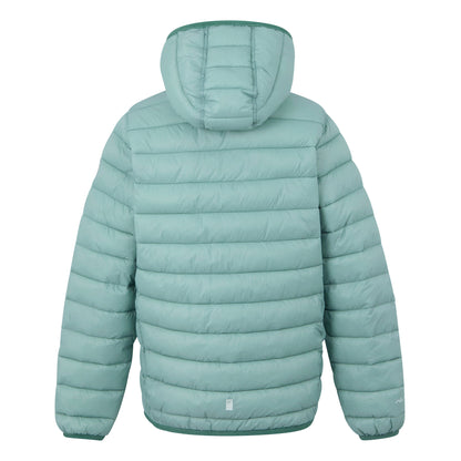 Green Haze-Spruce Green - Back - Regatta Childrens-Kids Marizion Hooded Padded Jacket