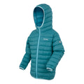 Storm Blue-Nordic Blue - Side - Regatta Childrens-Kids Marizion Hooded Padded Jacket