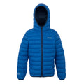 Snorkel Blue-Moonlight Denim - Front - Regatta Childrens-Kids Marizion Hooded Padded Jacket