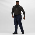Navy - Back - Regatta Great Outdoors Mens Classic Pack It Waterproof Overtrousers