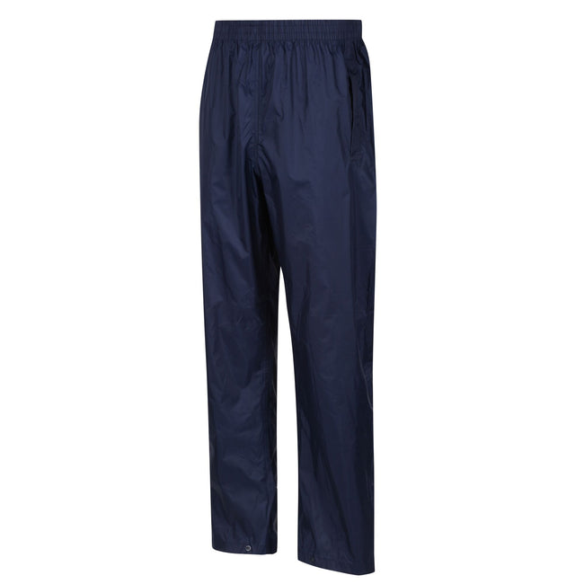 Navy - Lifestyle - Regatta Great Outdoors Mens Classic Pack It Waterproof Overtrousers