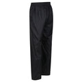 Black - Lifestyle - Regatta Great Outdoors Mens Classic Pack It Waterproof Overtrousers