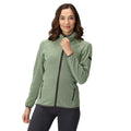 Quiet Green-Seal Grey - Lifestyle - Regatta Womens-Ladies Kinwood Full Zip Fleece Jacket