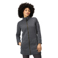 Seal Grey - Side - Regatta Womens-Ladies Anderby Longline Fleece Jacket