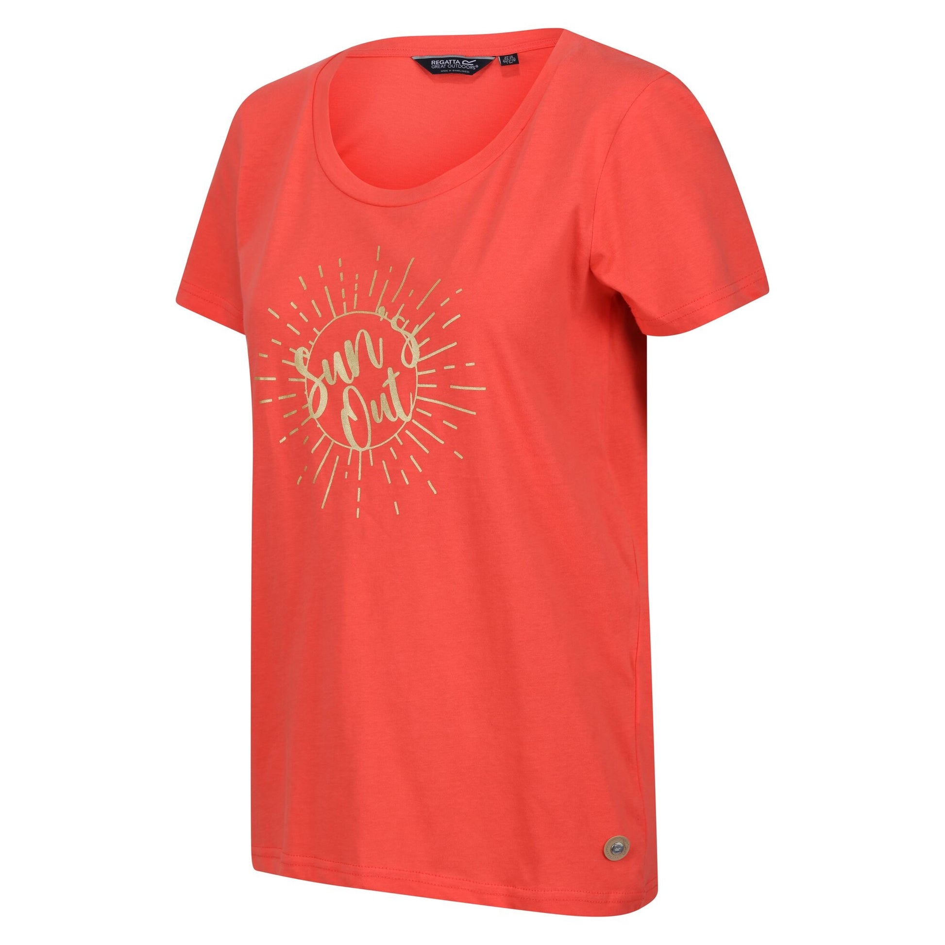 Peach Bloom - Side - Regatta Womens-Ladies Filandra VII Sun´s Out T-Shirt