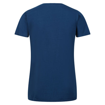 Blue Opal - Back - Regatta Womens-Ladies Filandra VII Good Things Take Time Heart T-Shirt