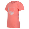 Shell Pink - Side - Regatta Childrens-Kids Bosley VI Heart T-Shirt