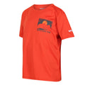 Rusty Orange - Side - Regatta Childrens-Kids Alvarado VII Sunset T-Shirt