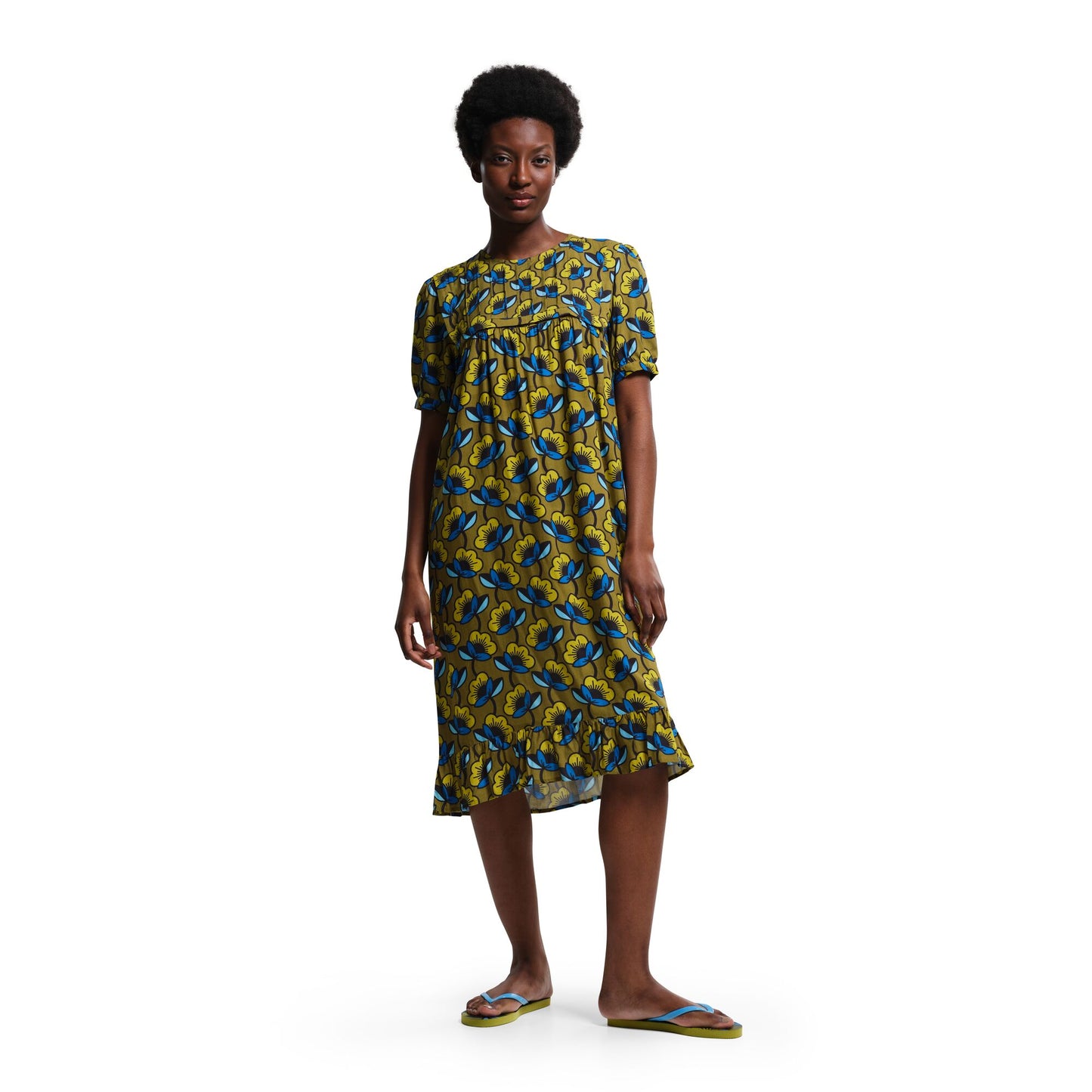 Cardamom Seed - Pack Shot - Regatta Womens-Ladies Orla Kiely Passion Flower Smock Dress