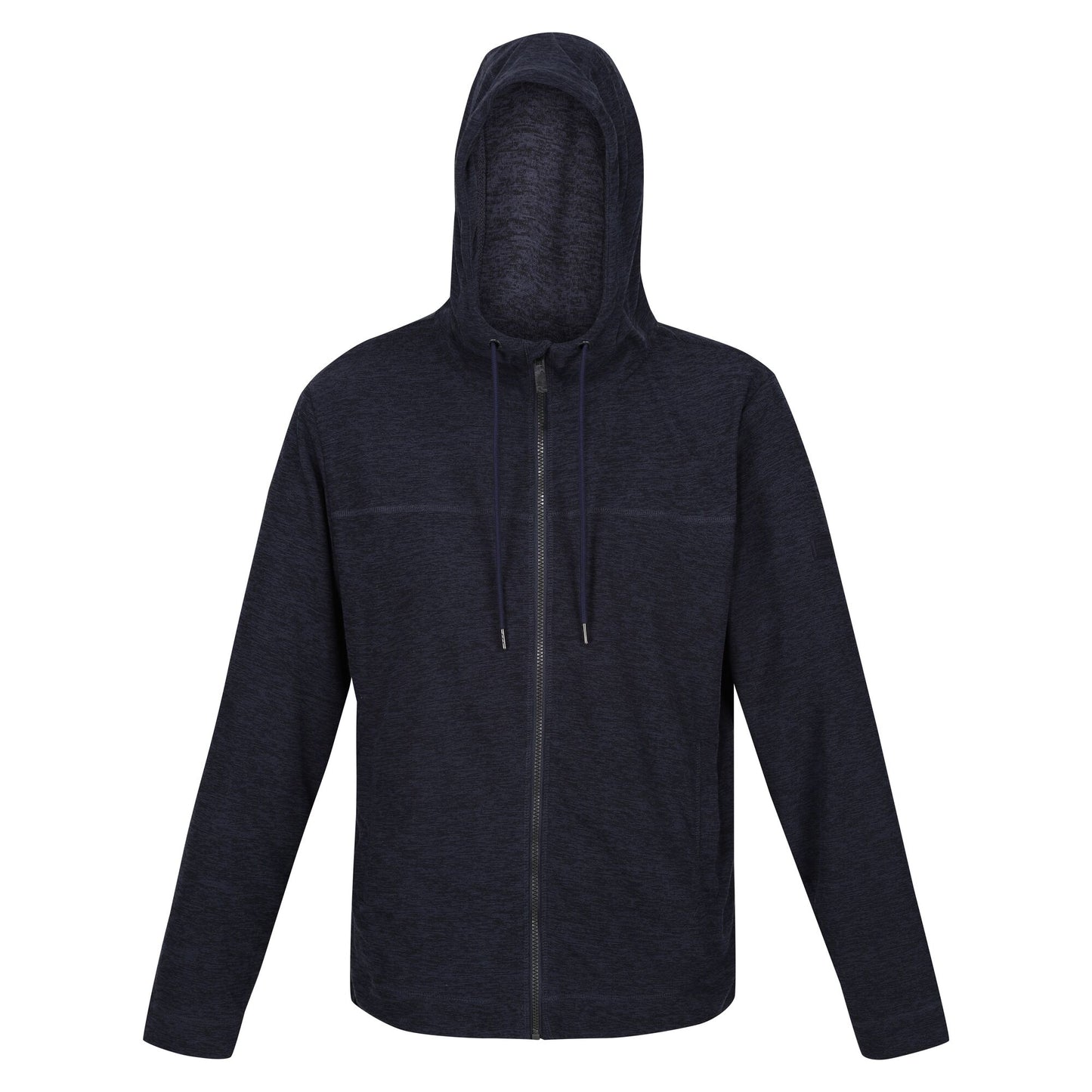 Navy - Front - Regatta Mens Shorebay Marl Full Zip Hoodie
