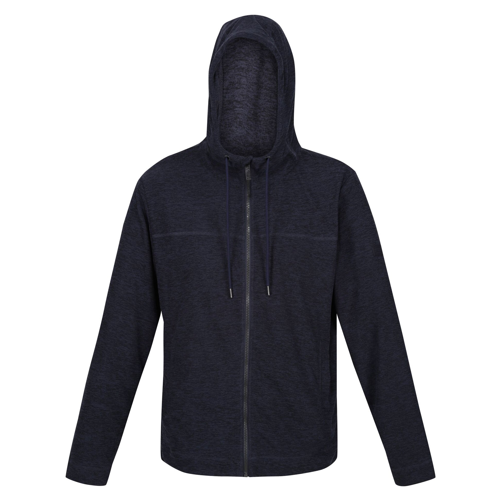 Navy - Front - Regatta Mens Shorebay Marl Full Zip Hoodie