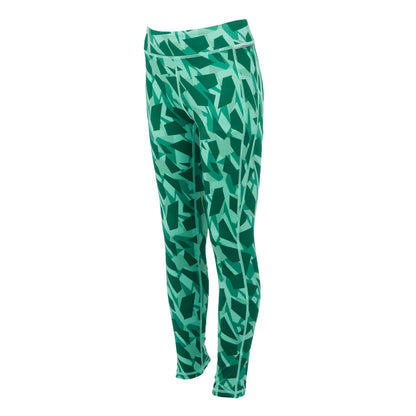 Dusty Green - Side - Regatta Childrens-Kids Barlia Abstract Winter Leggings