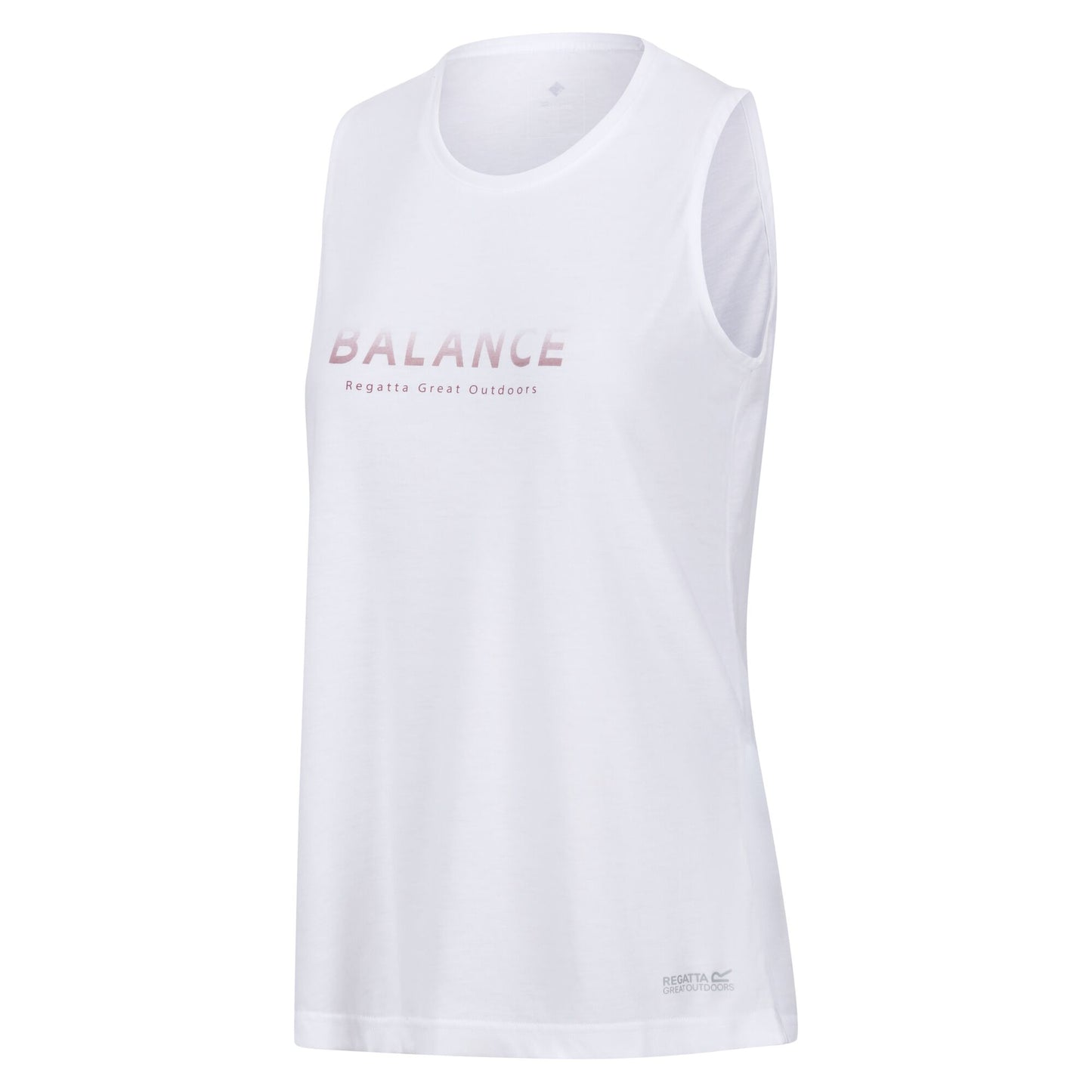 White - Side - Regatta Womens-Ladies Freedale II Graphic Print Vest Top