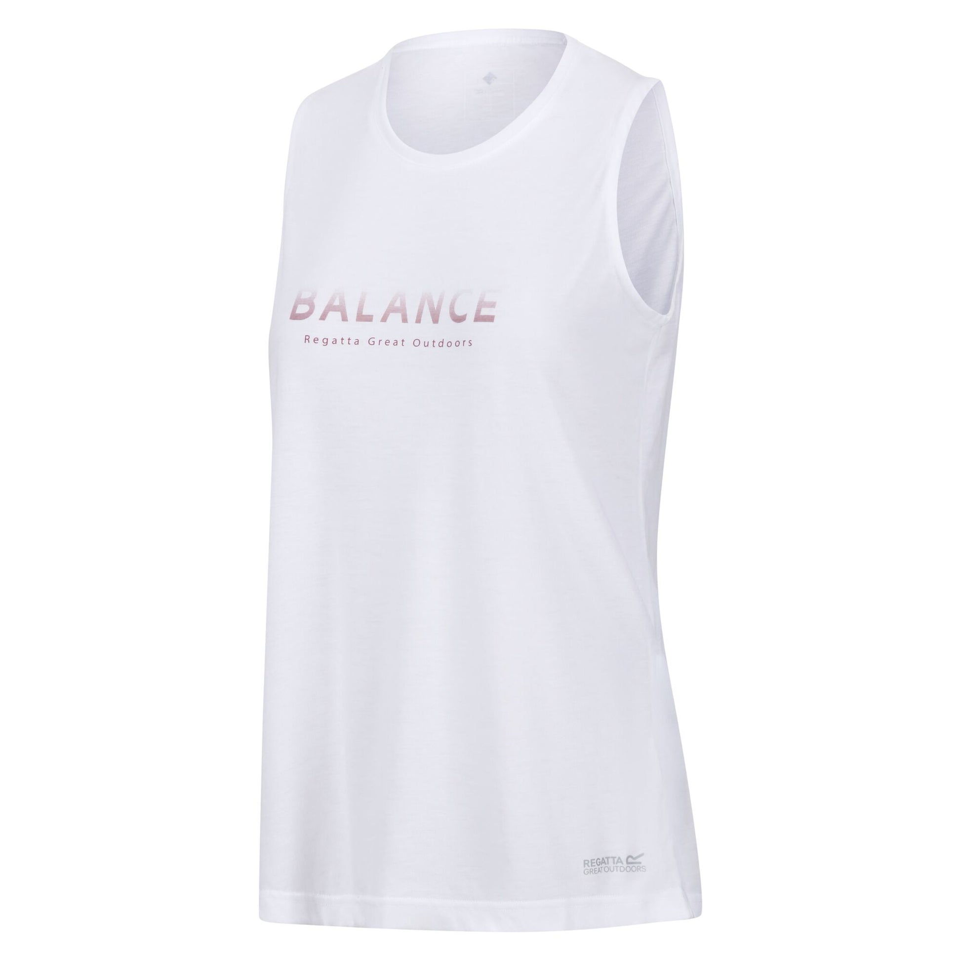 White - Side - Regatta Womens-Ladies Freedale II Graphic Print Vest Top