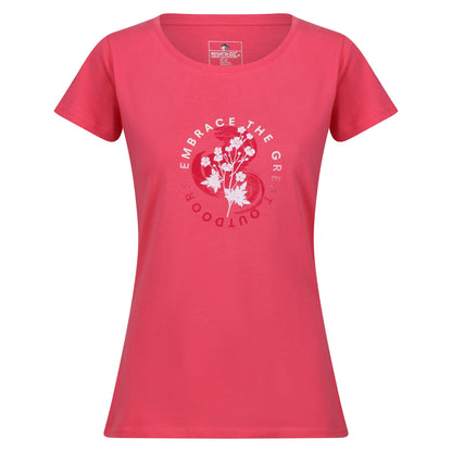 Fruit Dove - Front - Regatta Womens-Ladies Breezed III Flowers T-Shirt