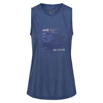Dusty Denim - Front - Regatta Womens-Ladies Freedale II Move Recover Vest Top
