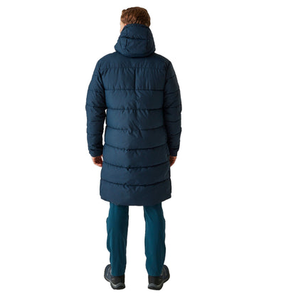 Navy - Close up - Regatta Mens Hallin II Padded Jacket