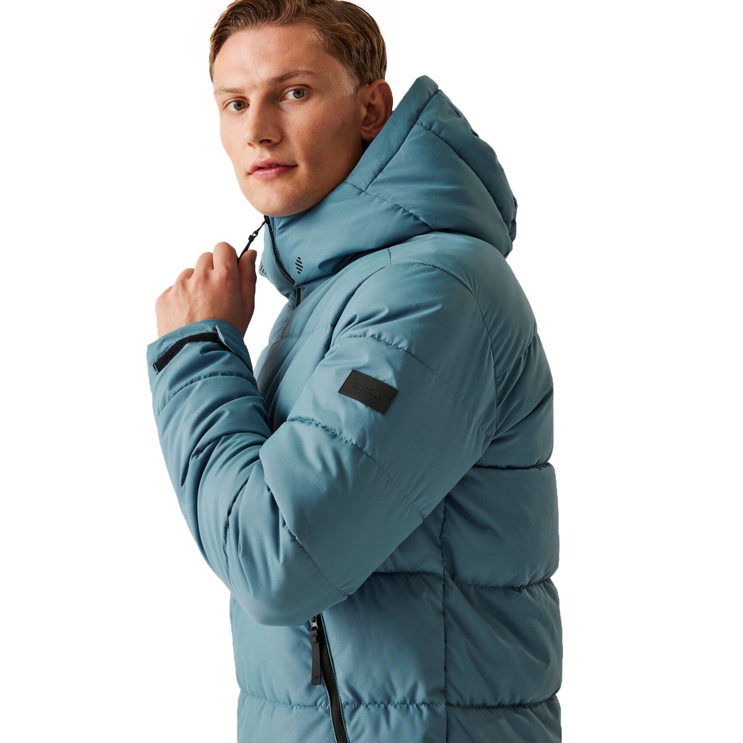 Grey Mirage - Side - Regatta Mens Hallin II Padded Jacket