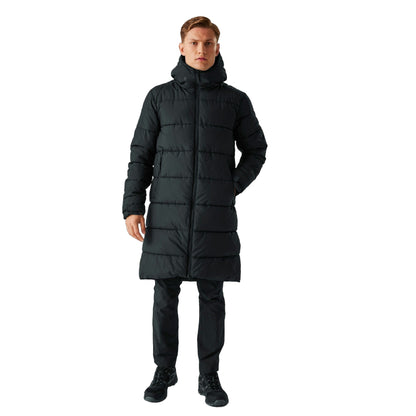 Black - Pack Shot - Regatta Mens Hallin II Padded Jacket