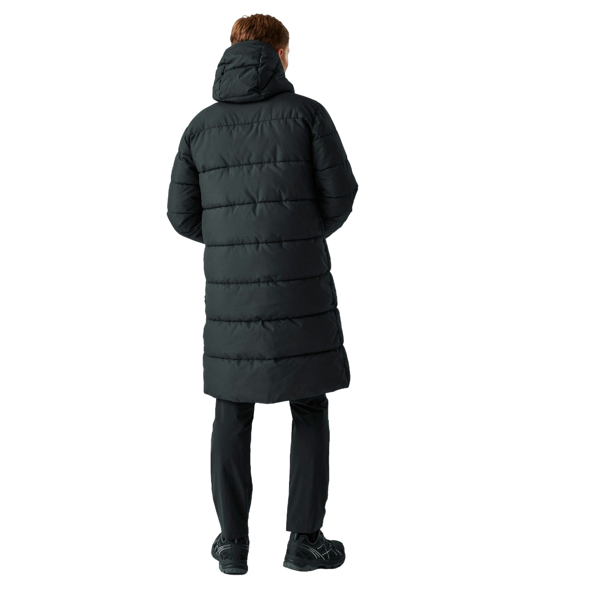 Black - Close up - Regatta Mens Hallin II Padded Jacket