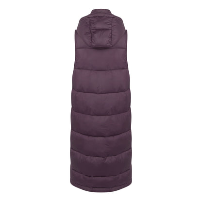 Deep Plum - Back - Regatta Womens-Ladies Ganella Long Length Gilet