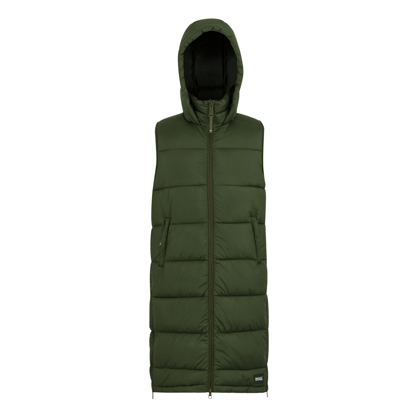 Dark Khaki - Front - Regatta Womens-Ladies Ganella Long Length Gilet