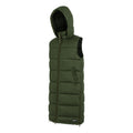 Dark Khaki - Side - Regatta Womens-Ladies Ganella Long Length Gilet