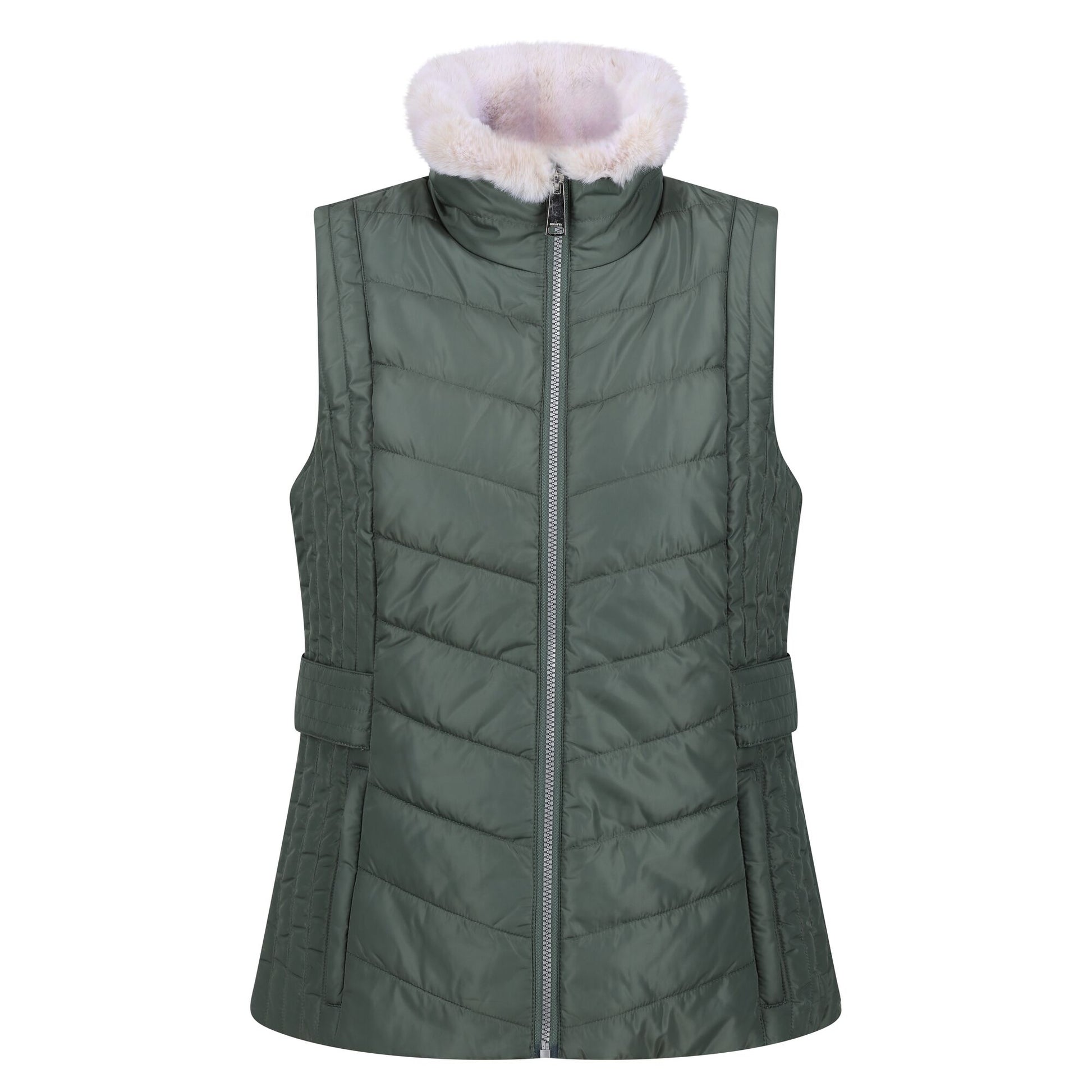 Dark Forest Green - Front - Regatta Womens-Ladies Wildrose Baffled Gilet