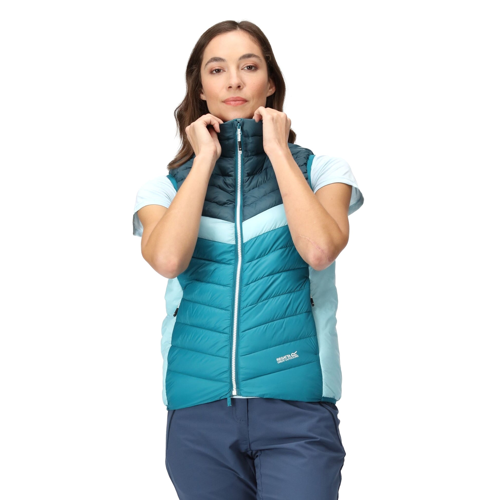 Gulfstream-Reflecting Lake - Pack Shot - Regatta Womens-Ladies Harrock II Baffled Gilet
