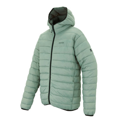 Glacier Green - Side - Regatta Mens Marizion Baffled Hooded Padded Jacket