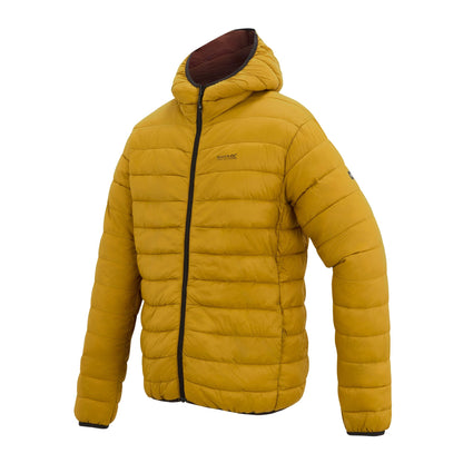 Wood Brown - Side - Regatta Mens Marizion Baffled Hooded Padded Jacket