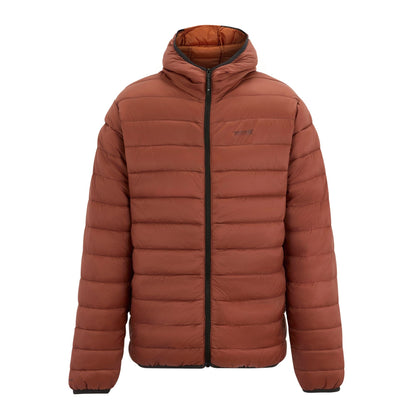 Burnt Henna - Front - Regatta Mens Marizion Baffled Hooded Padded Jacket