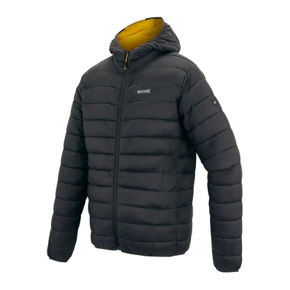 Ash-Sunset - Side - Regatta Mens Marizion Baffled Hooded Padded Jacket