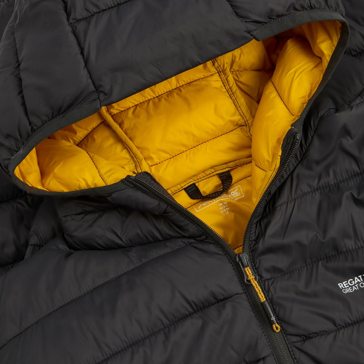 Ash-Sunset - Pack Shot - Regatta Mens Marizion Baffled Hooded Padded Jacket
