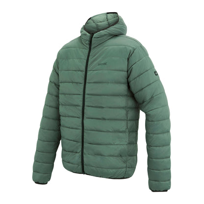 Dark Maroon - Pack Shot - Regatta Mens Marizion Baffled Hooded Padded Jacket