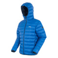 Blue - Side - Regatta Mens Marizion Baffled Hooded Padded Jacket
