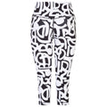 Black-White - Back - Dare 2B Womens-Ladies Influential Graffiti 3-4 Leggings